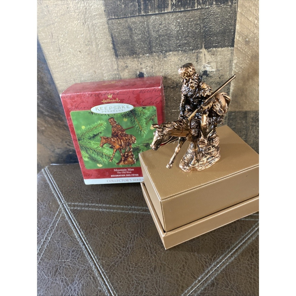 2000 Hallmark‎ Keepsake Mountain Man The Old West Christmas Ornament 3rd Vintage